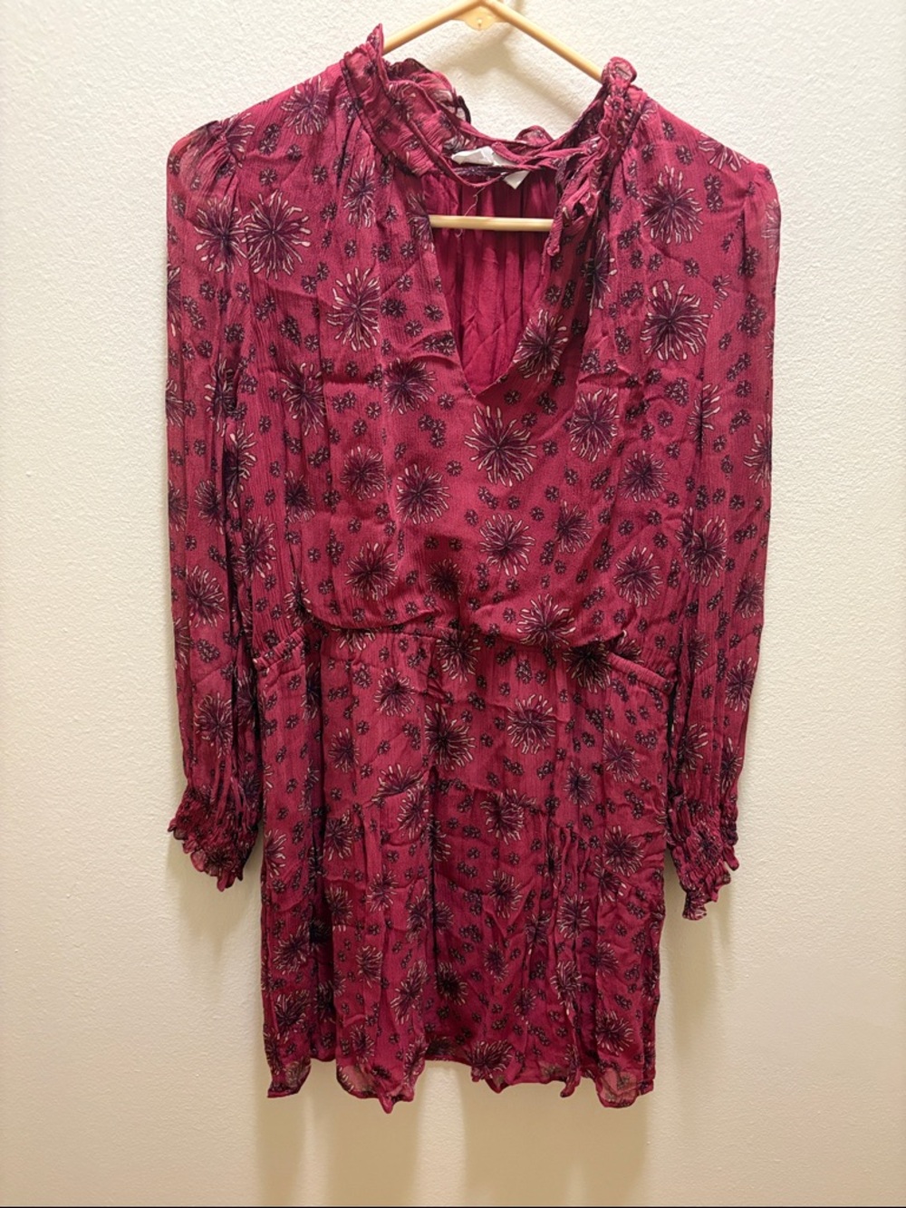 Ba&sh pink floral dress